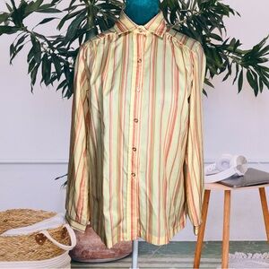 Vintage Striped Button Down Shirt